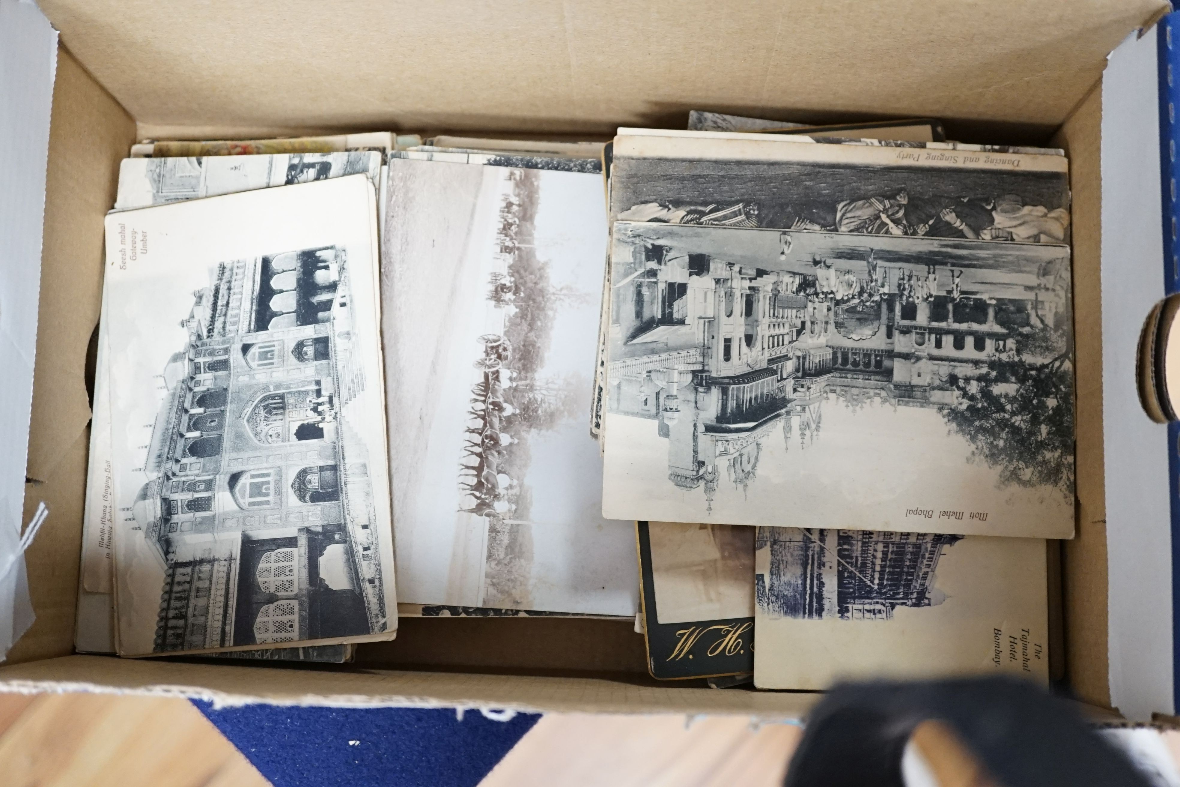 Carte du Viste and Edwardian and later postcards including India, British army etc.
